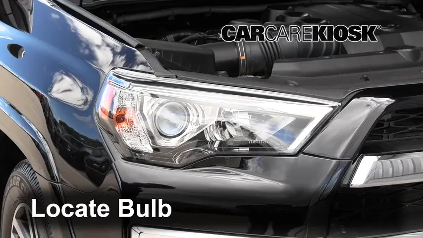 2018 Toyota 4Runner SR5 4.0L V6 Luces Faro delantero (reemplazar foco)
